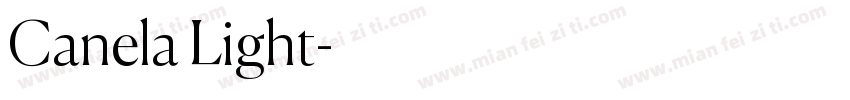 Canela Light字体转换